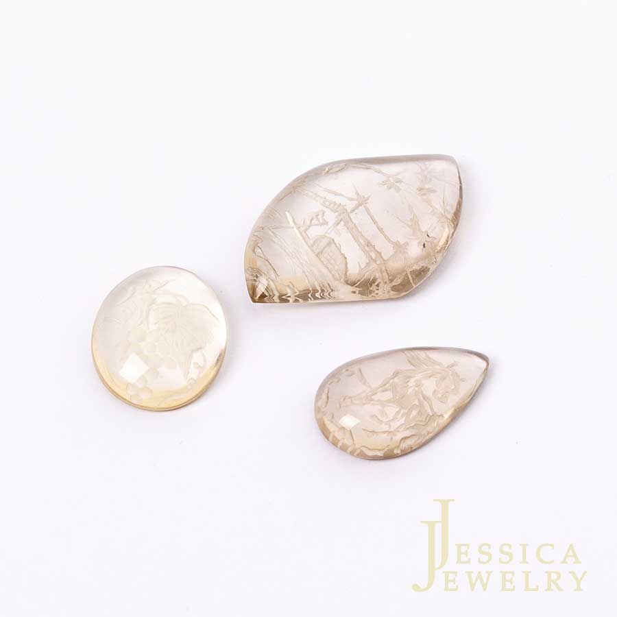 CARVED QUARTZ (THẠCH ANH TRẮNG CÓ KHẮC HÌNH)