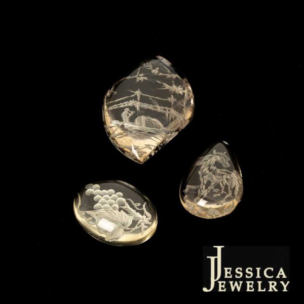 CARVED QUARTZ (THẠCH ANH TRẮNG CÓ KHẮC HÌNH)