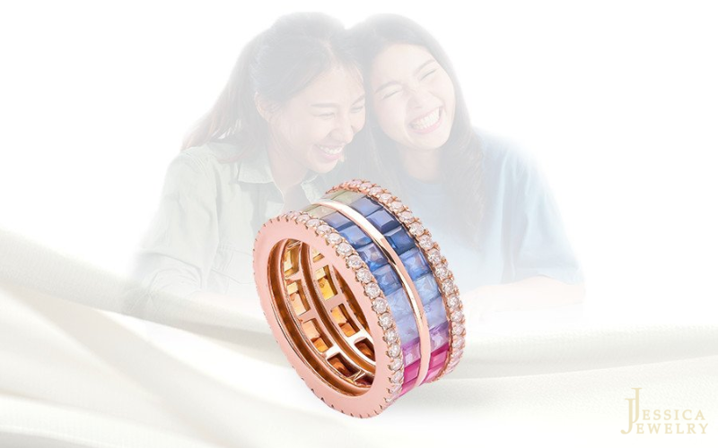 Trang sức lục sắc ủng hộ cộng đồng LGBT+