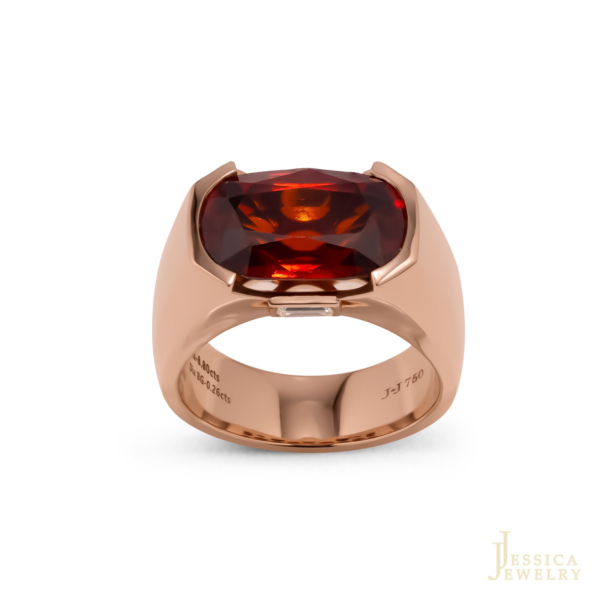Nhẫn đá Garnet