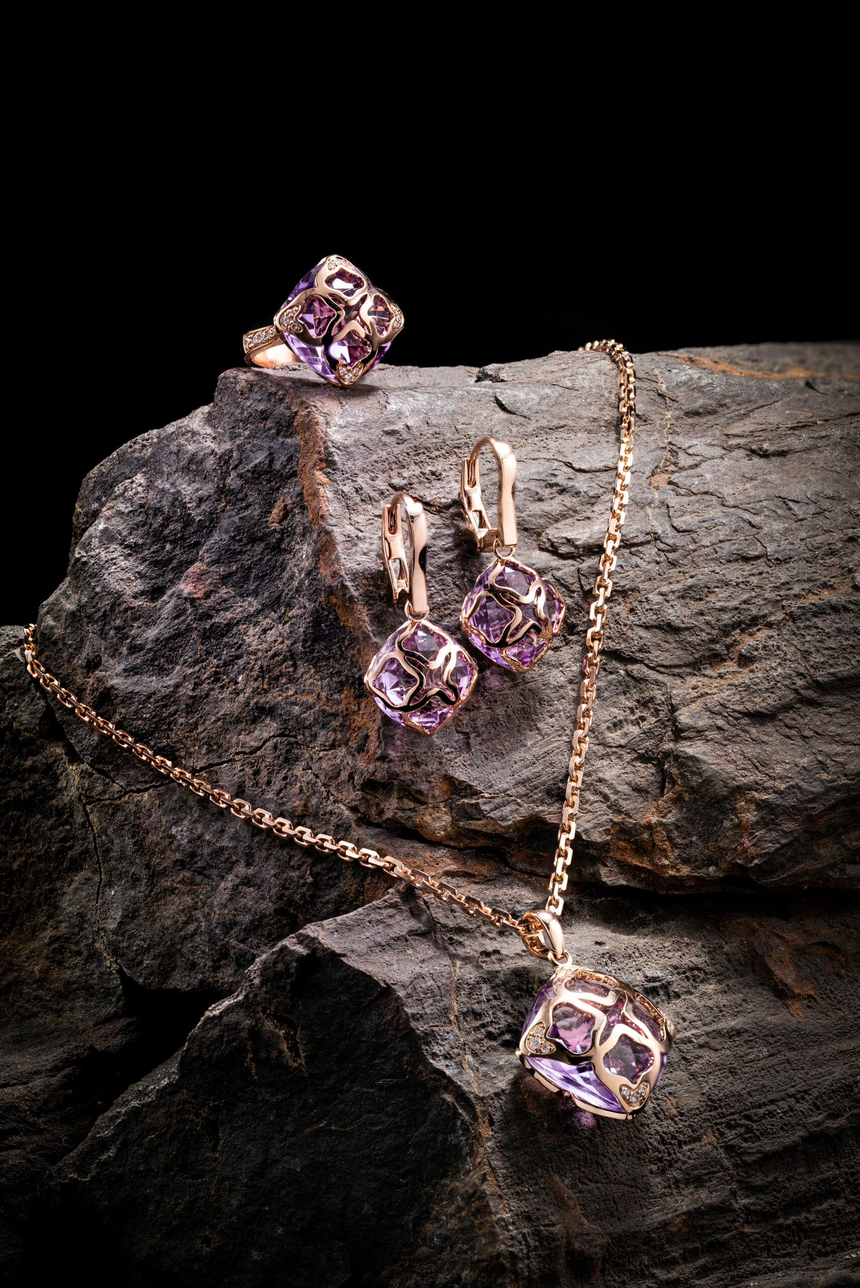 BÔNG TAI AMETHYST