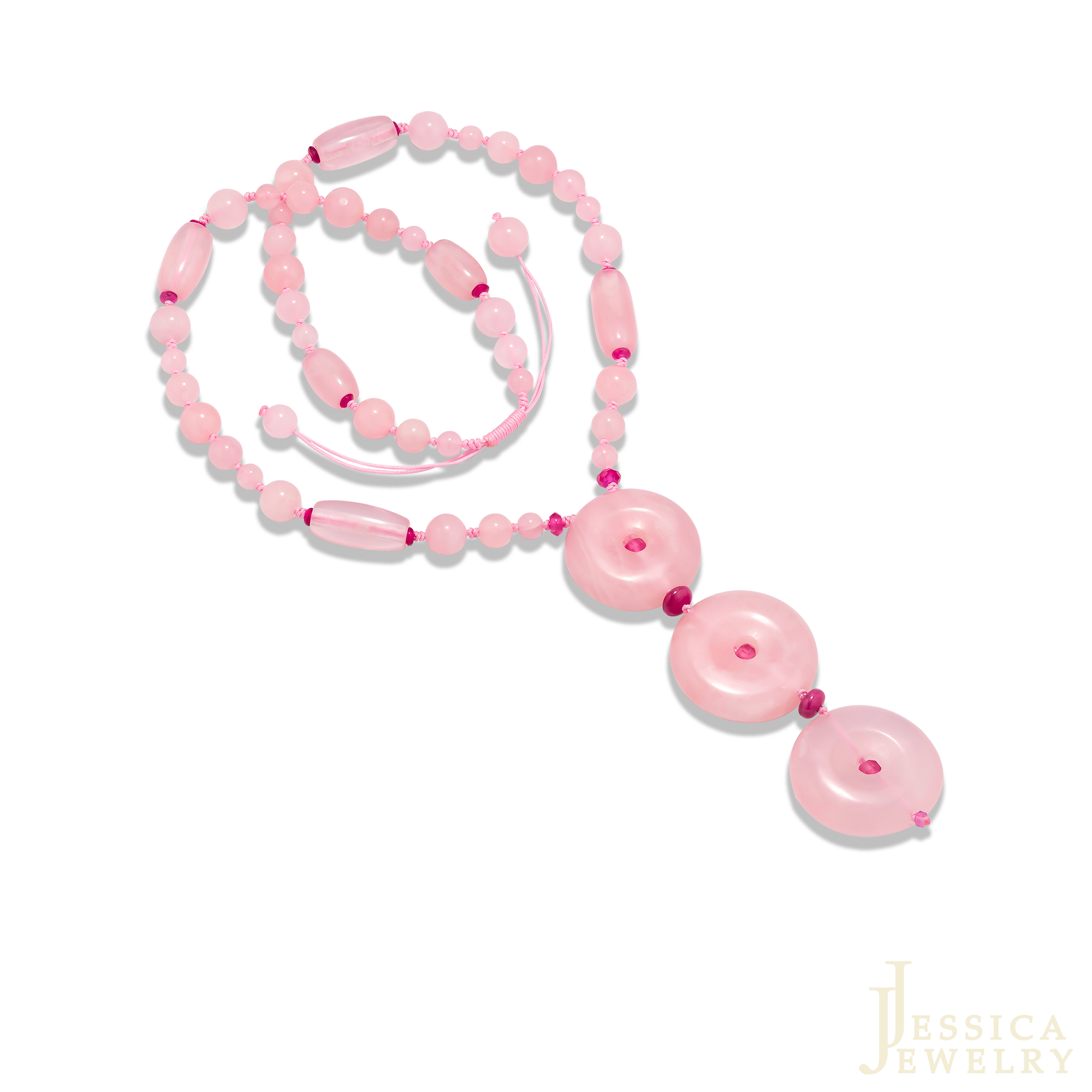 DÂY CỔ ROSE QUARTZ