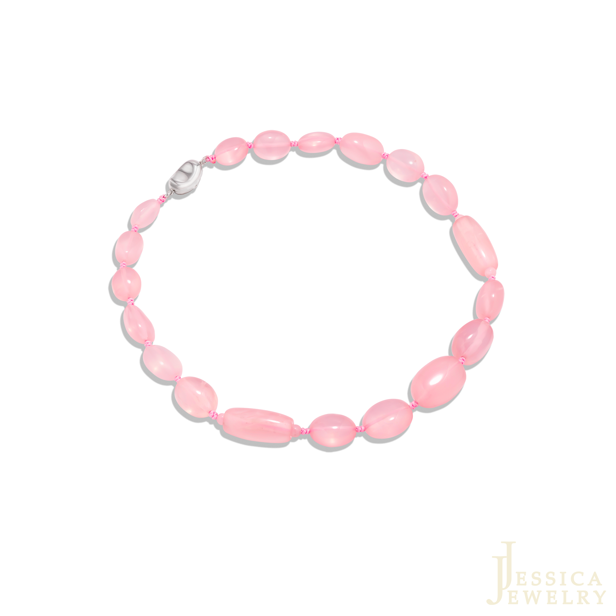 CHUỖI VÒNG CỔ ROSE QUARTZ