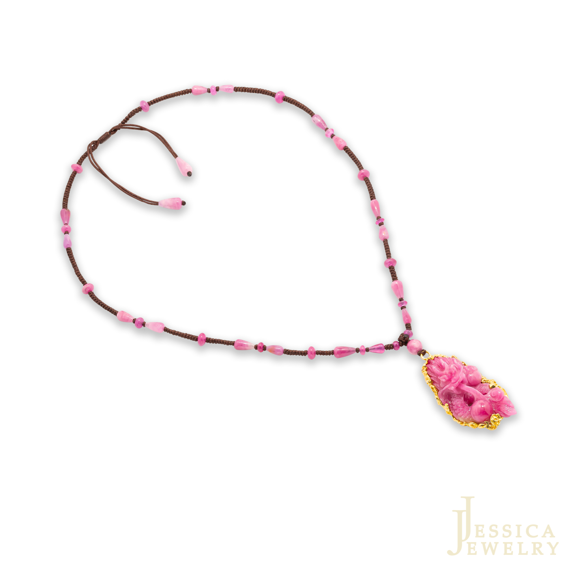 DÂY CỔ RUBY KHẮC HÌNH RỒNG